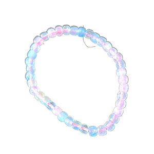 natural morganite beaded bracelet for heart chakra